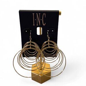 INC Multi-Hoop Gold Earrings